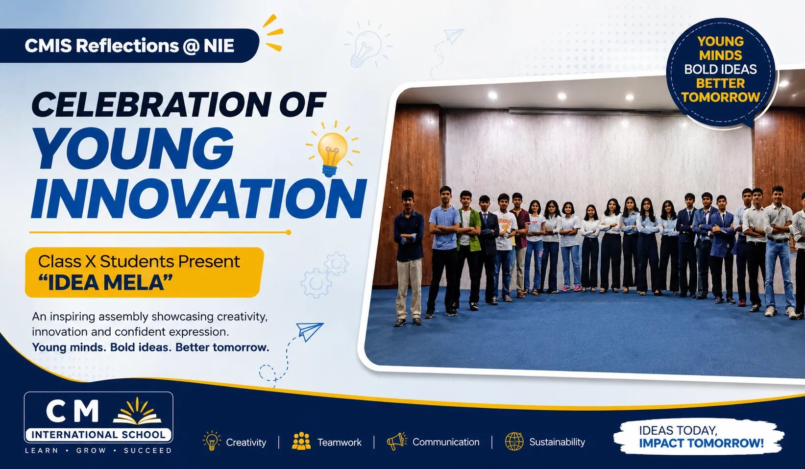 Special Assembly of Victorious Class X-A Celebrates Young Innovation and Creativity